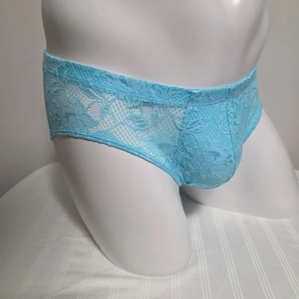 Cosabella Men Luxury Italian Floral Lace Comfort Micro Brief Designer Underwear